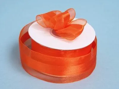 10 Yards 1.5" DIY Coral Orange Satin Center Ribbon For Craft Dress Wedding