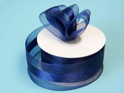 10 Yards 1.5" DIY Navy Blue Satin Center Ribbon For Craft Dress Wedding