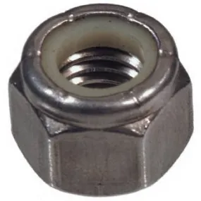 100 ea HILLMAN 829716 #10-24 STAINLESS STL NYLON HEX NUT - Quantity of 1