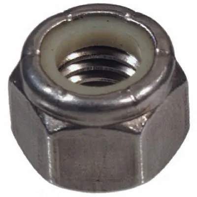 100 ea HILLMAN 829716 #10-24 STAINLESS STL NYLON HEX NUT - Quantity of 1