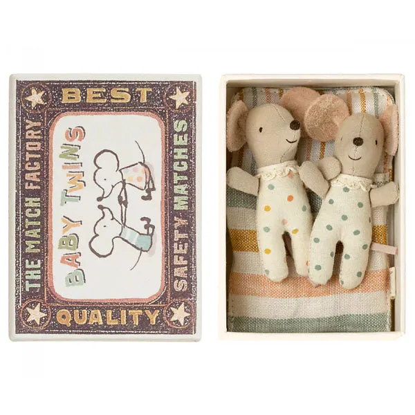 2023 Maileg Baby Mice Twins in Matchbox