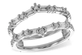 .60Carat TW  Diamond Ring Guard Set in 14K White Gold  7