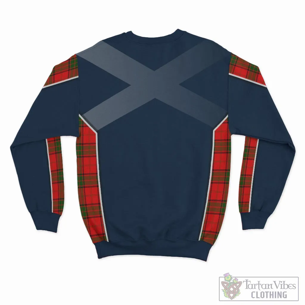 Adair Tartan Sweatshirt with Family Crest and Scottish Thistle Vibes Sport Style