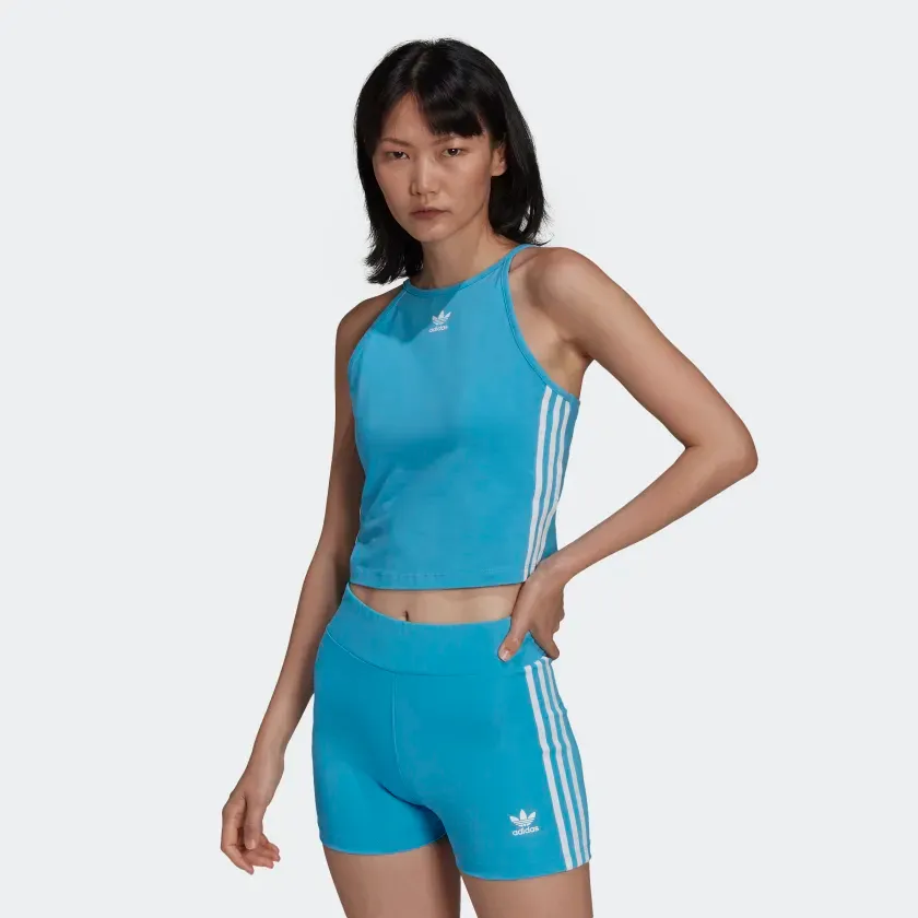 Adidas Women's Adicolor Classics Tank Top Tee - Sky Rush