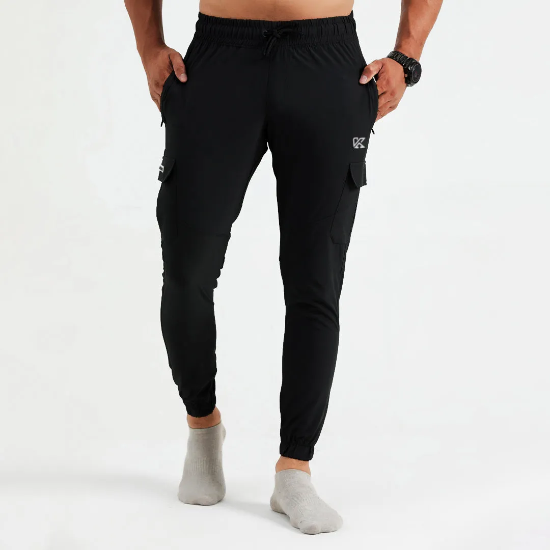 Agile Black Premium Cargo Trouser Pants for Men