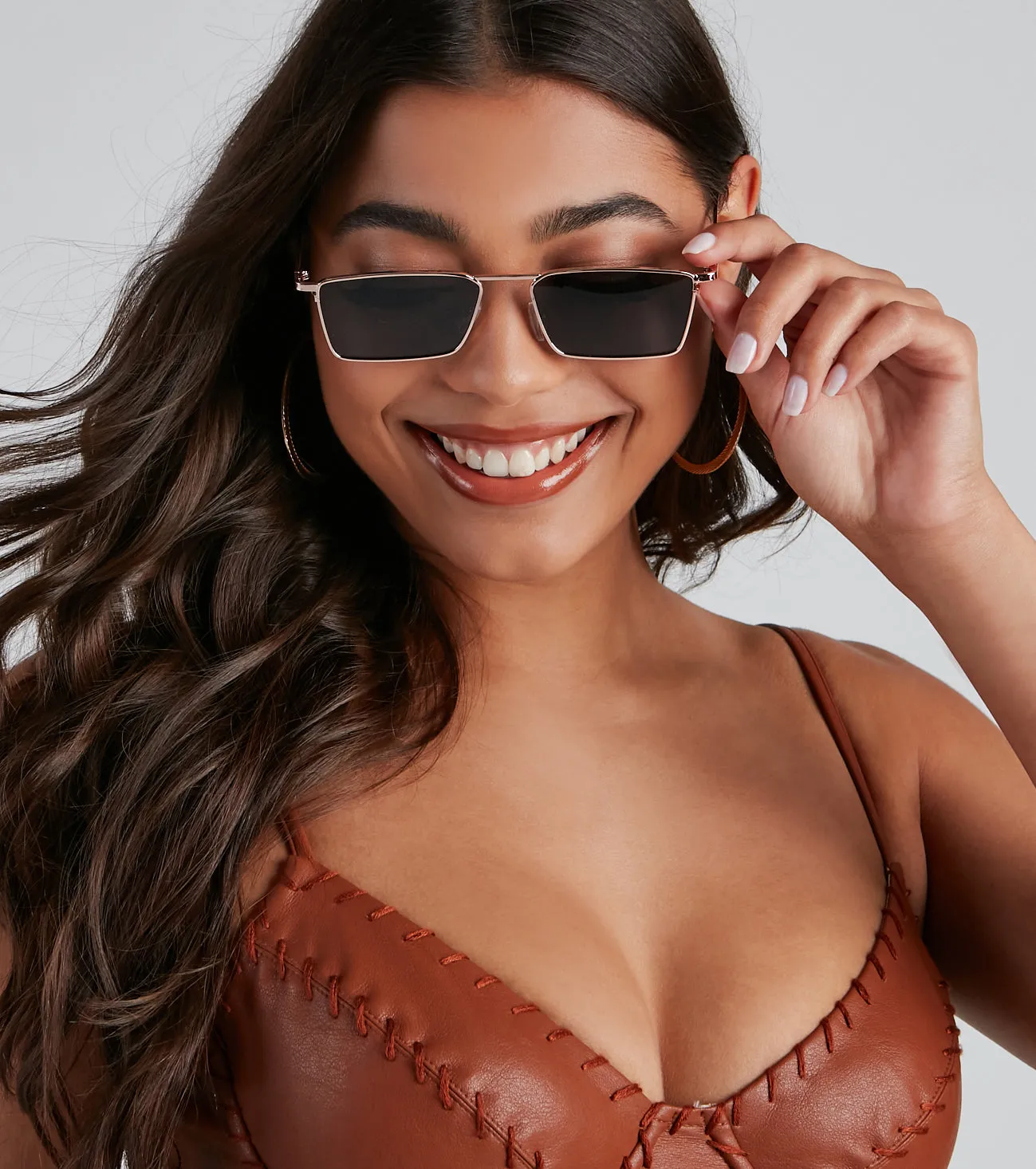 Almost Famous Sleek Square Sunglasses