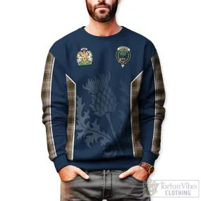 Anderson Dress Tartan Sweatshirt with Family Crest and Scottish Thistle Vibes Sport Style