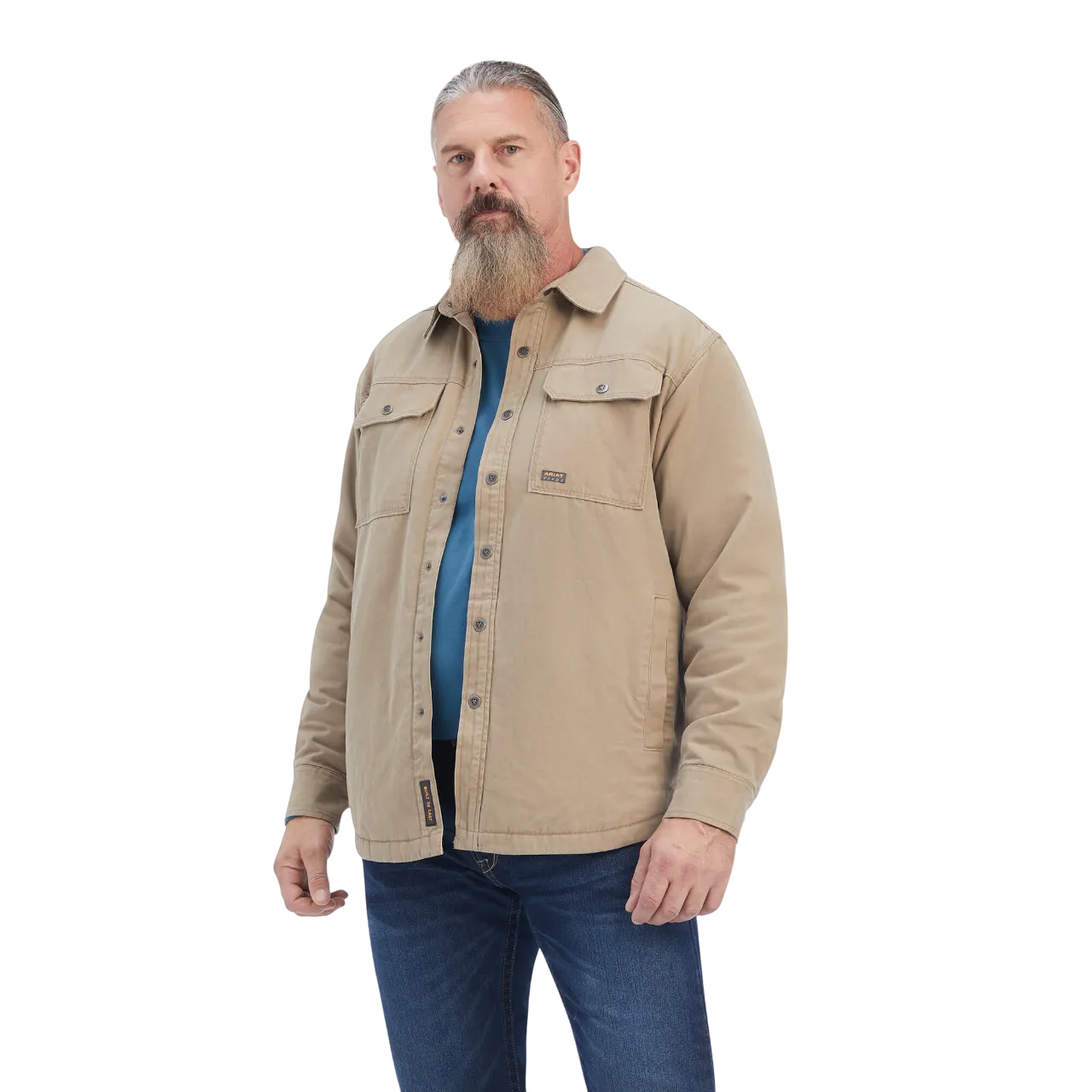 Ariat Men's Rebar Khaki Classic Canvas Shirt Jacket