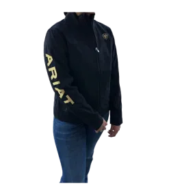 Ariat Women's Black & Gold Classic Softshell Jacket