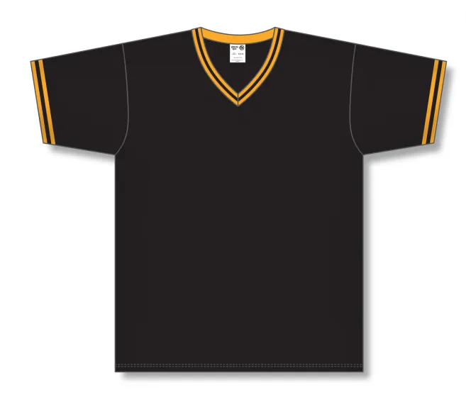 Athletic Knit (AK) BA1333A-212 Pittsburgh Pirates Black Pullover Adult Baseball Jersey