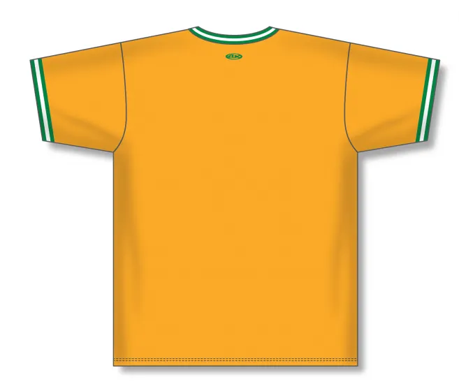 Athletic Knit (AK) BA1333A-429 Oakland A's Gold Pullover Adult Baseball Jersey