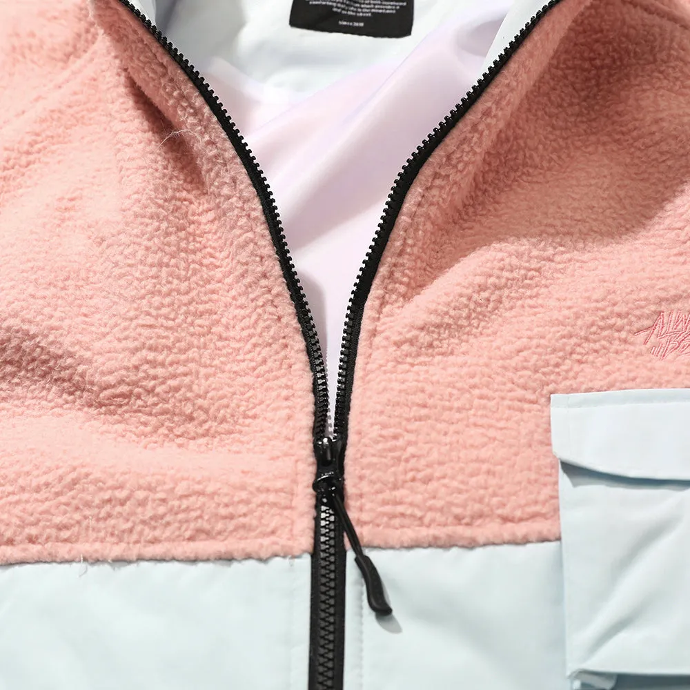 AWF HALF FLEECE JACKET PINK