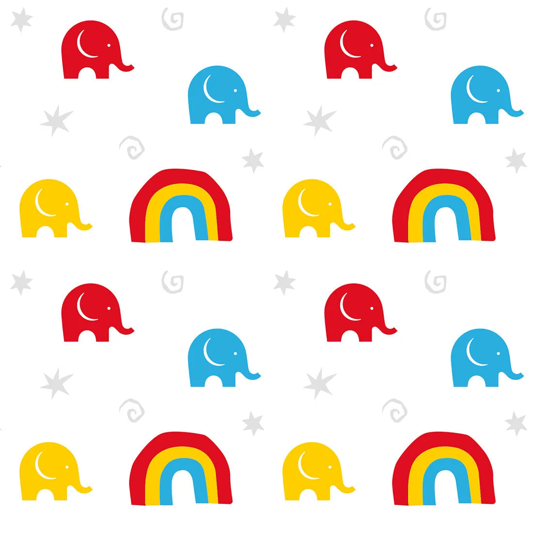 Babipur Rainbow Elephant Gift Wrap