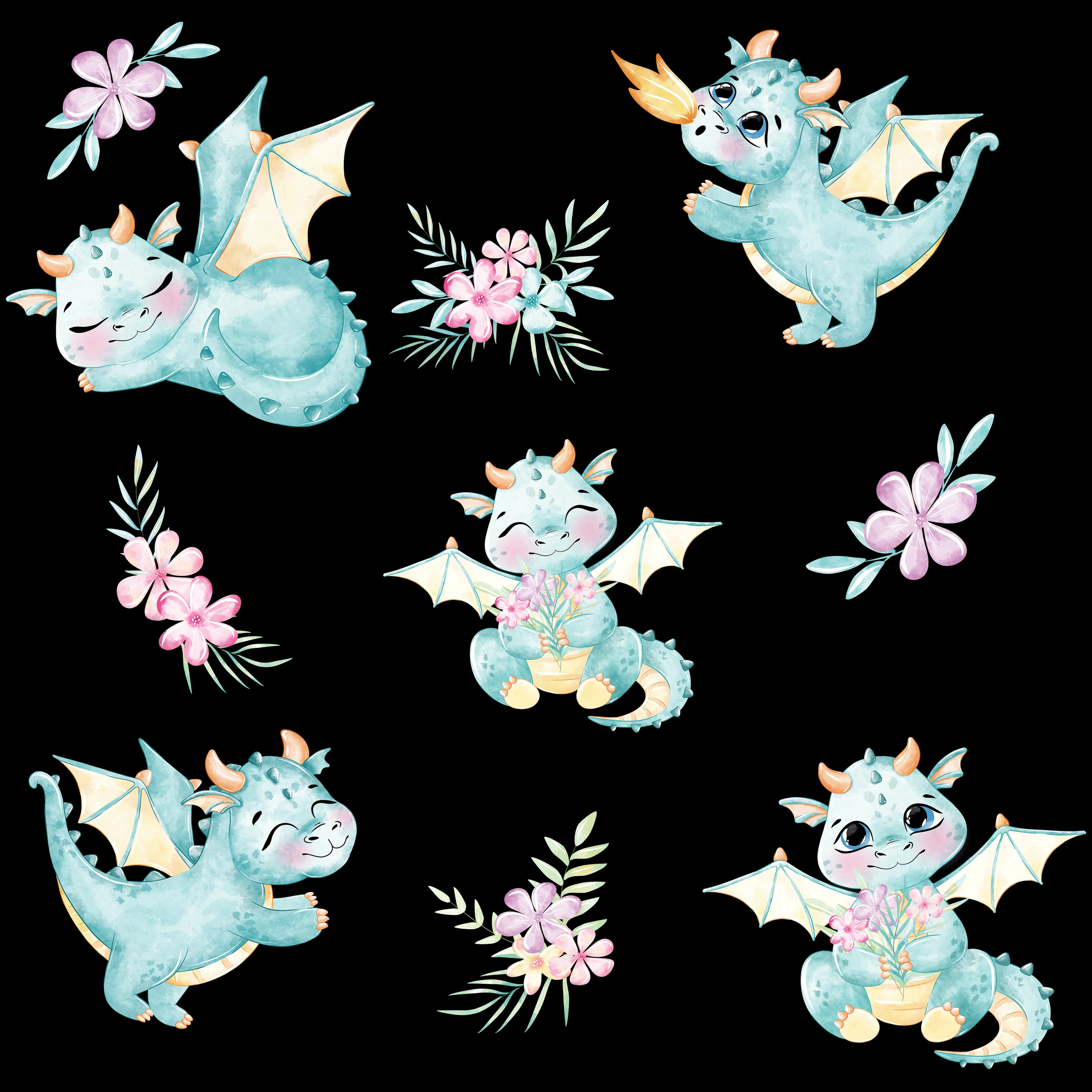 Baby dragon leggings with pockets