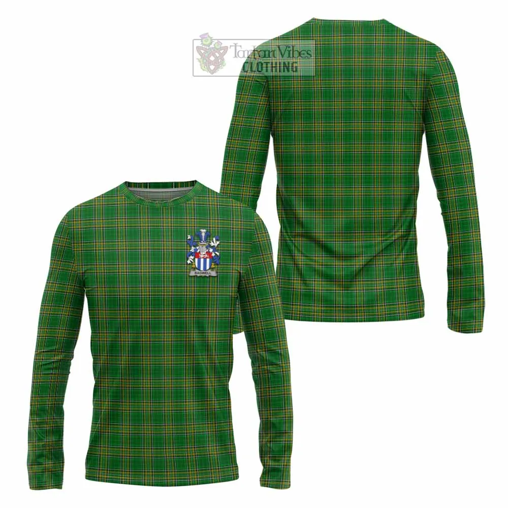 Bagwell Irish Clan Tartan Long Sleeve T-Shirt with Coat of Arms