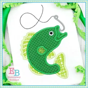 Bass Fish Applique