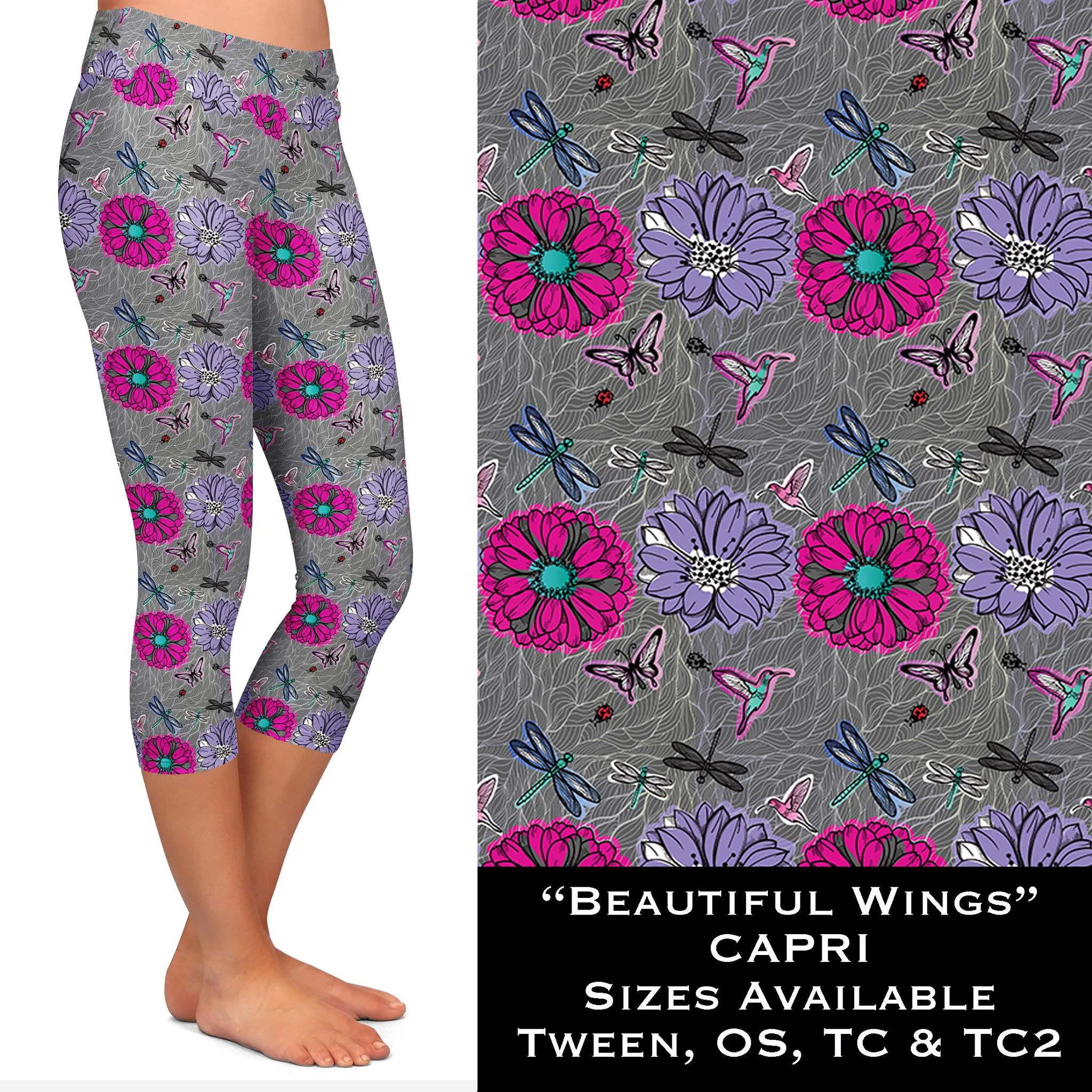 Beautiful Wings Print Soft Leggings