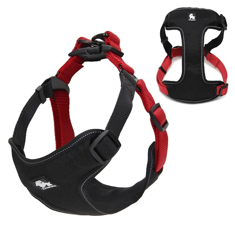 Best Front Range No-Pull Dog Harness. 3M Reflective Outdoor Adventure Pet Vest with Handle. 5 Stylish Colors and 3 Sizes.