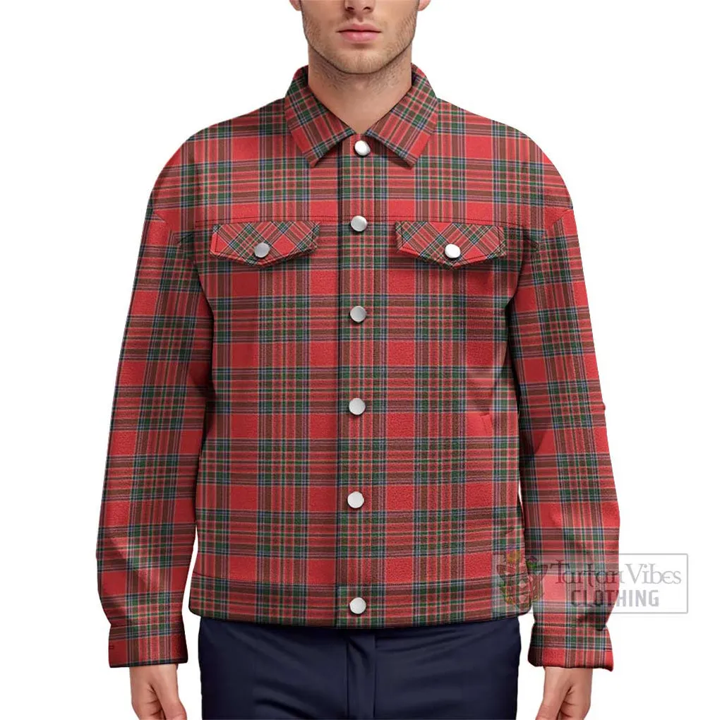 Binning Tartan Unisex Lapel Cotton Jacket