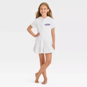 Blairwood Girls Terry Cloth Swim Coverup Zip Up Dress