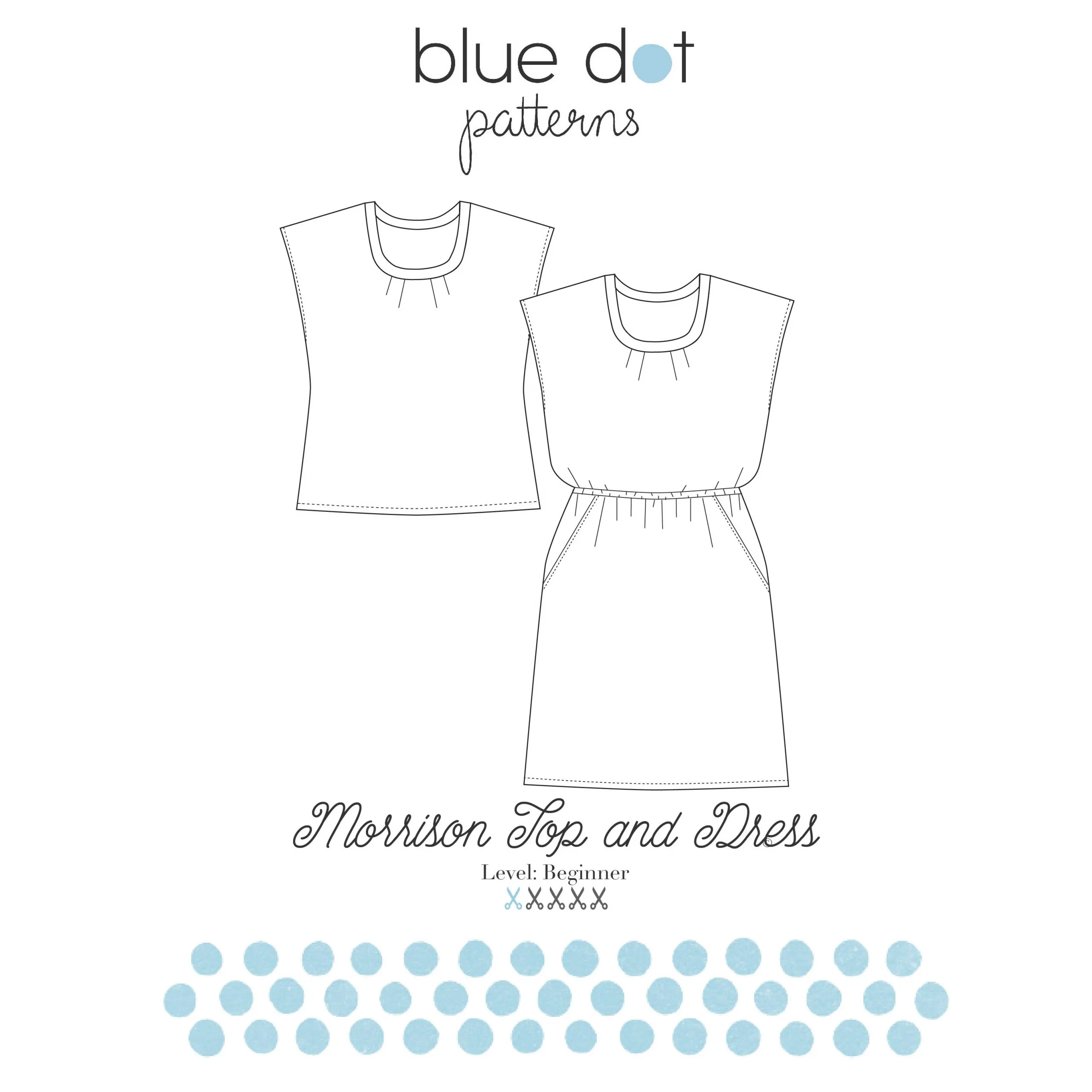 Blue Dot Patterns Morrison Top and Dress