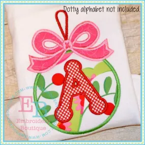 Bow Ornament Applique