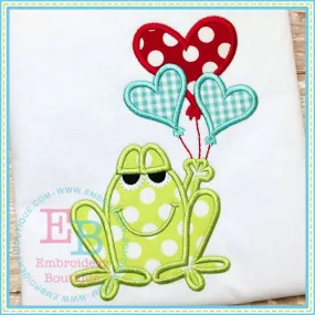 Boy Vday Frog Applique