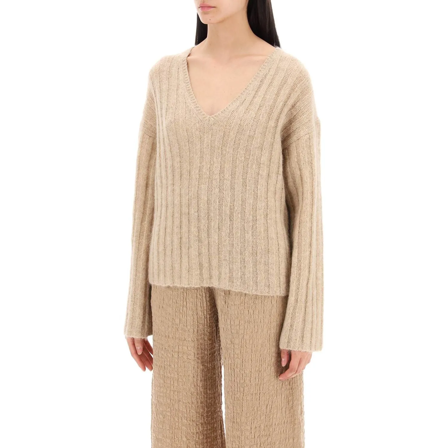 By Malene Birger cimone sweater in flat-ribbed knit