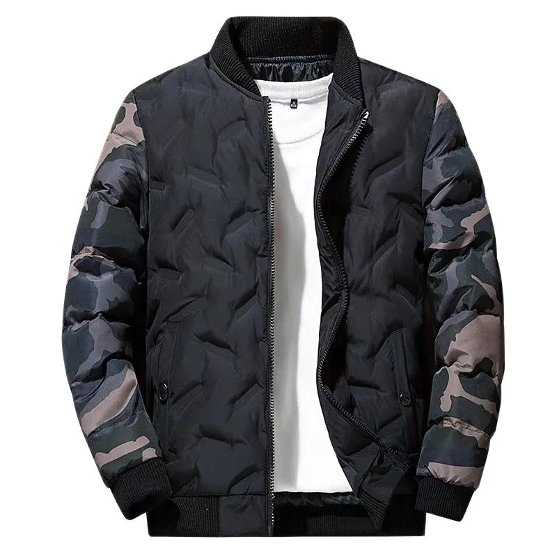 Camouflage Pattern On Sleeve Parka