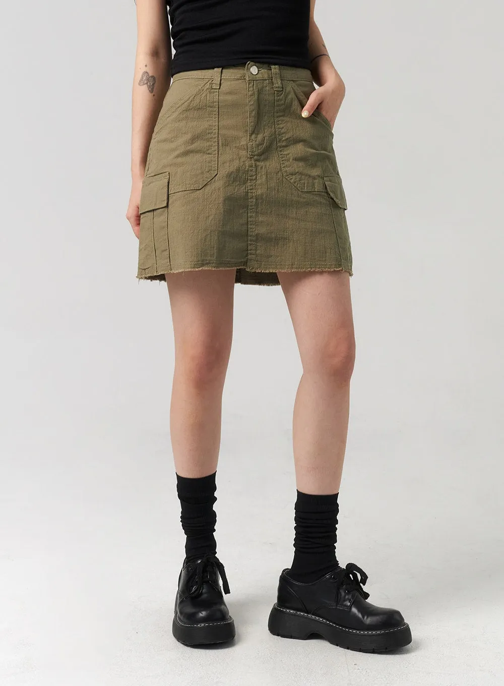 Cargo Mini Skirt CL312