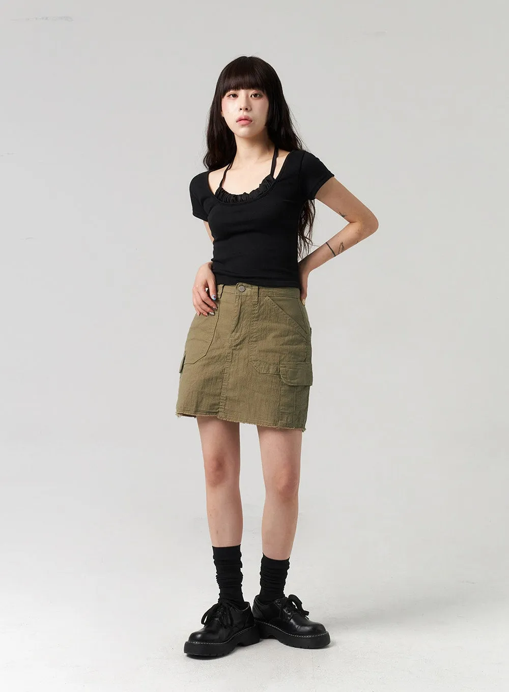 Cargo Mini Skirt CL312