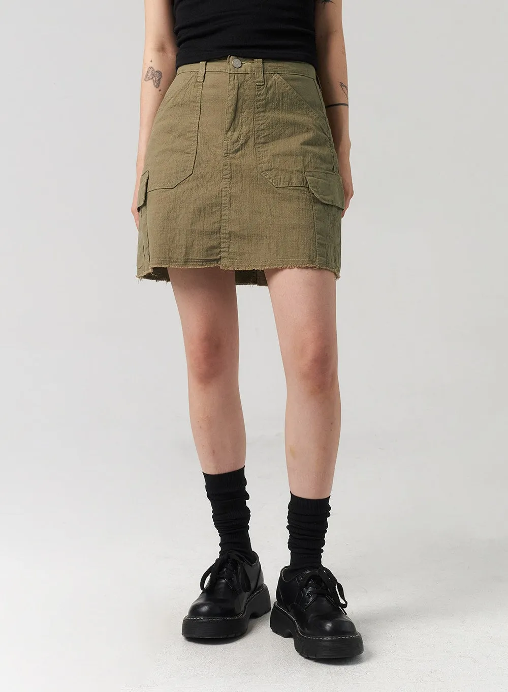 Cargo Mini Skirt CL312