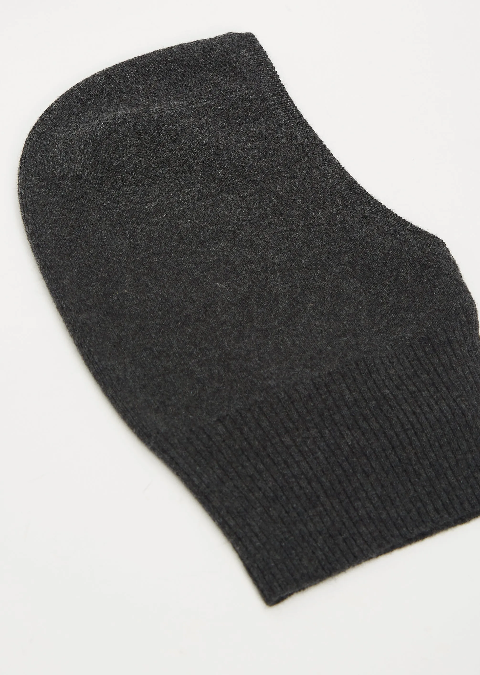 Cathy Cashmere Knitted Balaclava — Dark Grey