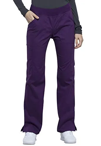 Cherokee WW170 Workwear Professionals Mid Rise Straight Leg Pull-on Cargo Scrub Pant