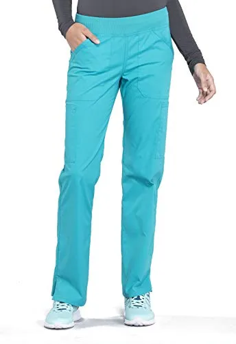 Cherokee WW170 Workwear Professionals Mid Rise Straight Leg Pull-on Cargo Scrub Pant