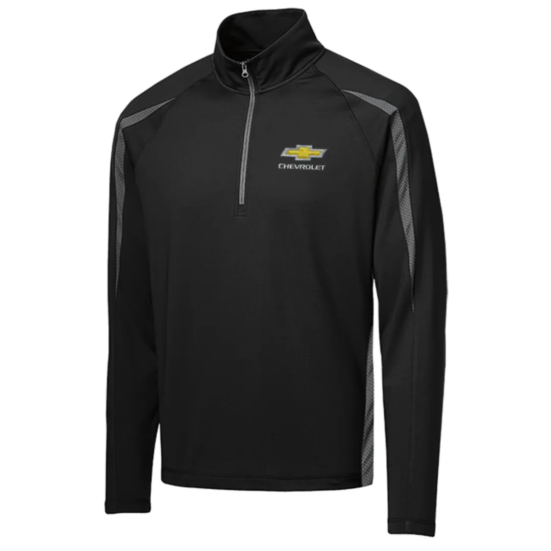 Chevrolet Gold Bowtie 1/2 Zip Stretch Pullover