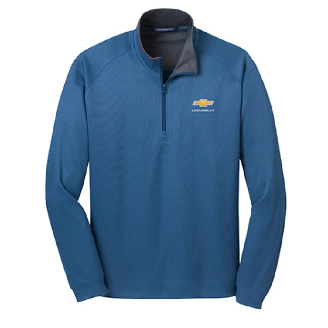 Chevrolet Gold Bowtie Soft Cotton 1/4 Zip Pullover