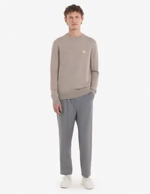 Chillax Fox Patch R-Neck Jumper