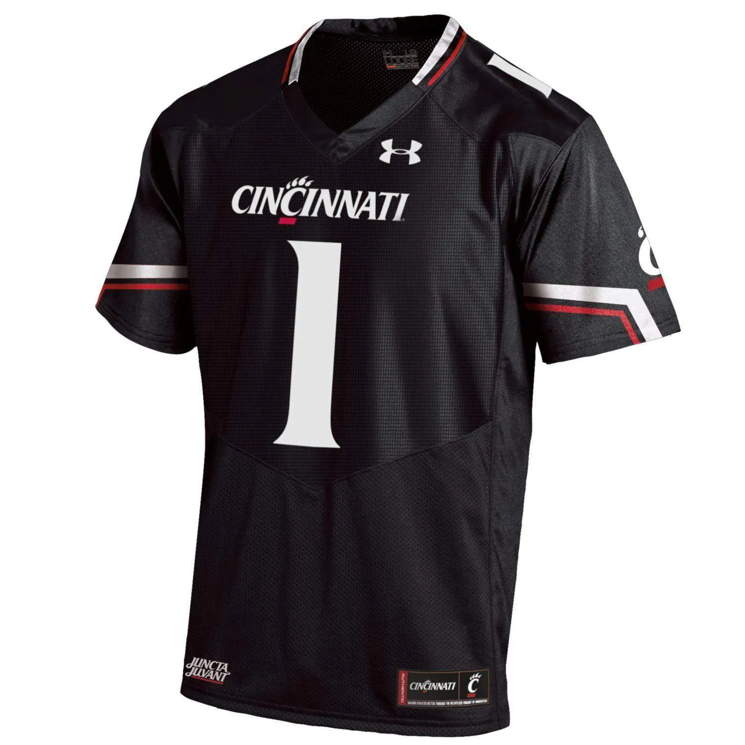 Cincinnati Bearcats Under Armour HG Black On-Field Sideline Football Jersey