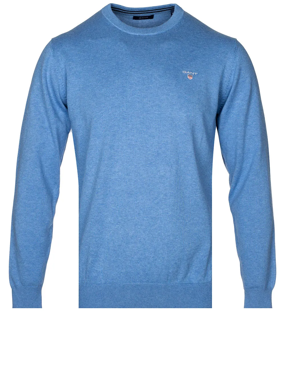 Classic Cotton C-neck Blue Melange