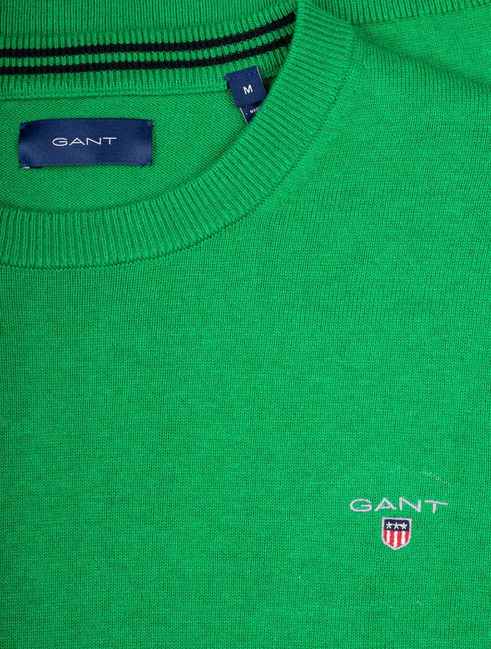 Classic Cotton C-neck Dark Hunter Green Melange