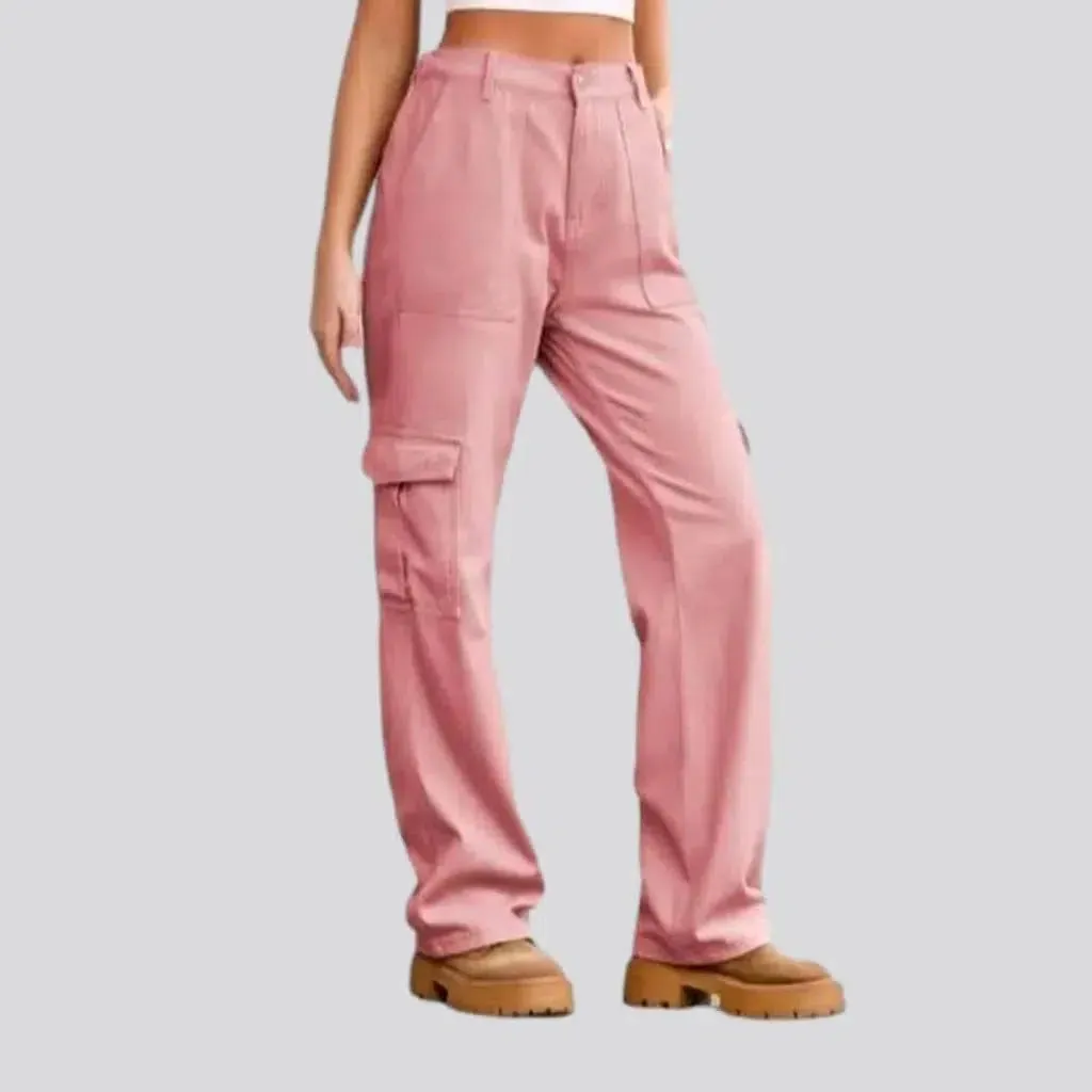 Color fashion women's denim pants