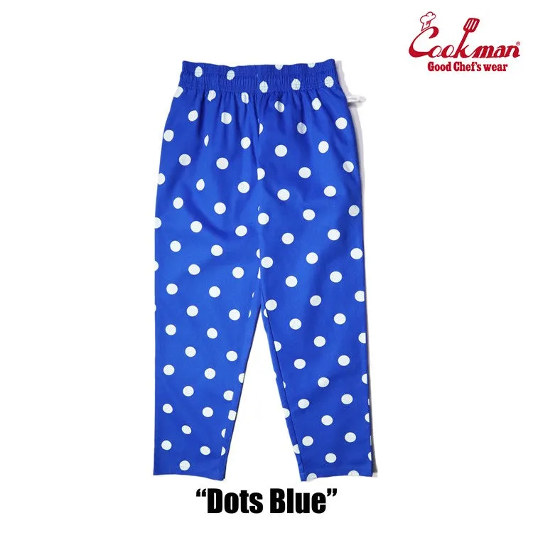 Cookman Chef Pants - Dots : Blue