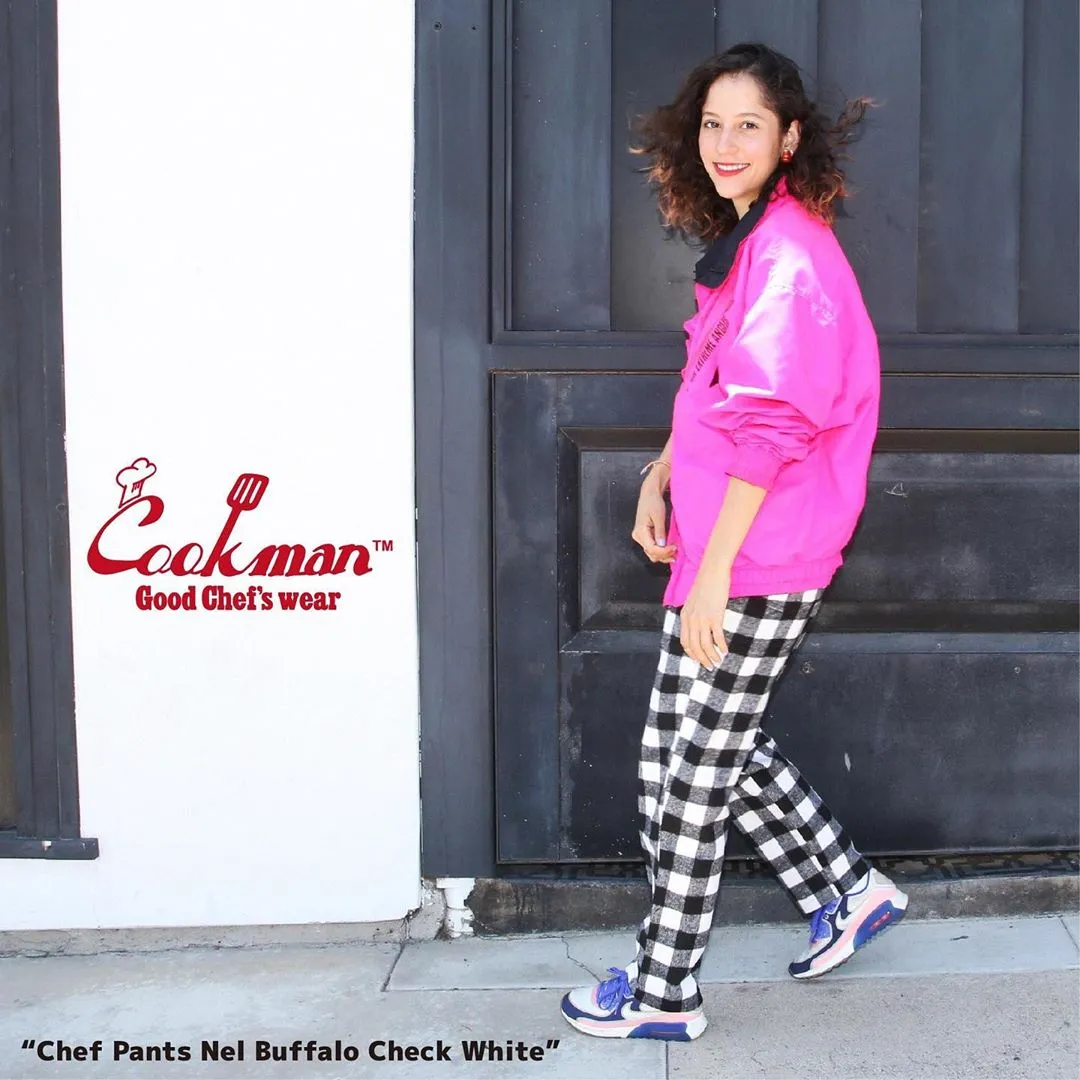 Cookman Chef Pants - Nel Buffalo Plaid : White