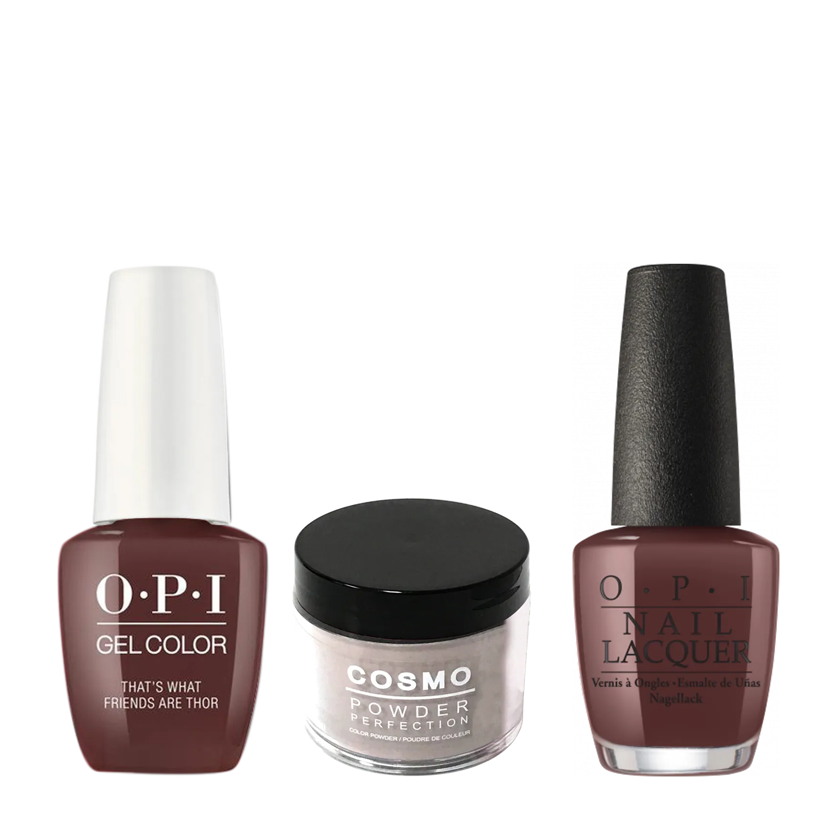 Cosmo 3in1 Dipping Powder   Gel Polish   Nail Lacquer (Matching OPI), 2oz, CI54