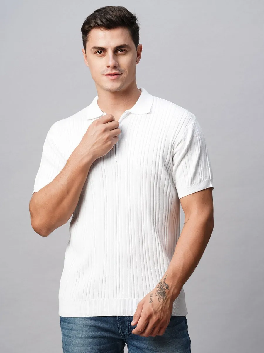 Cotton Knit Polo T-shirt - Ascend