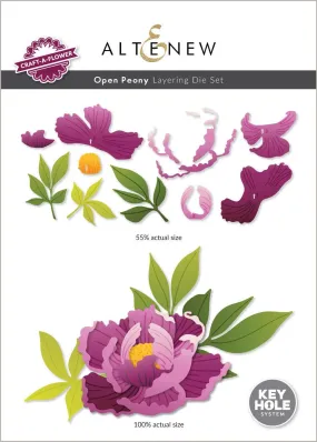 Craft-A-Flower: Open Peony Layering Die Set