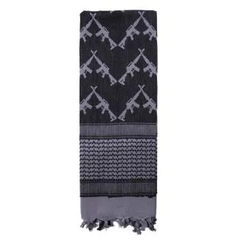 Crossed Rifles Shemagh Tactical Desert Keffiyeh Scarf