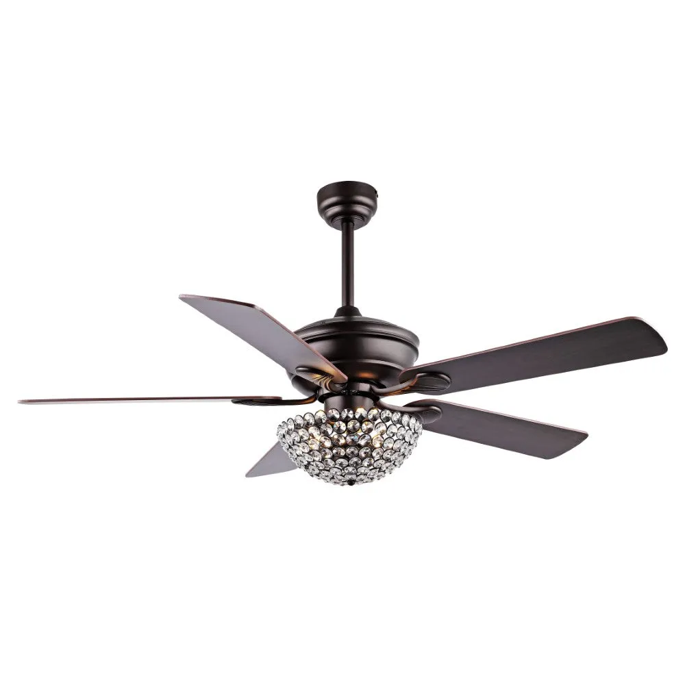 Dennis 52" Traditional Transitional Iron LED CEILING FAN