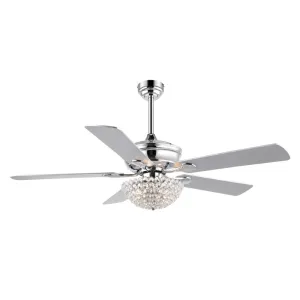 Dennis 52" Traditional Transitional Iron LED CEILING FAN